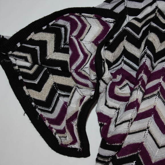 FREE with Bundle WHBM Metallic & Purple Chevron Stripe Sweater - Picture 4 of 7